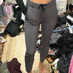 Lululemon jogger pants with elastic drawstring waist.